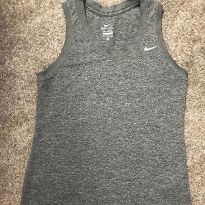 Nike grey dri-fit tank top // SMALL